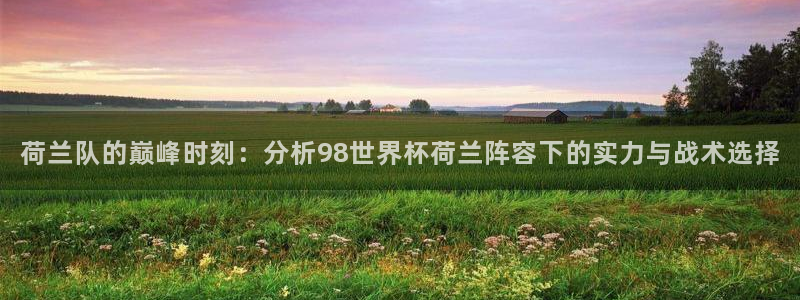 世界杯预选赛亚洲区赛程：荷兰队的巅峰时刻：分析98世界杯荷兰阵容下的实力与战术选择